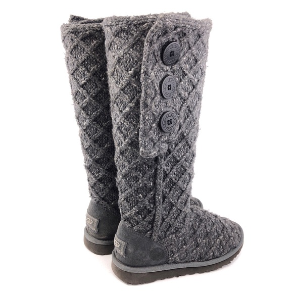 UGG Lattice Cardy Cuffable Knit Tall Winter Boots 7 - Picture 5 of 13